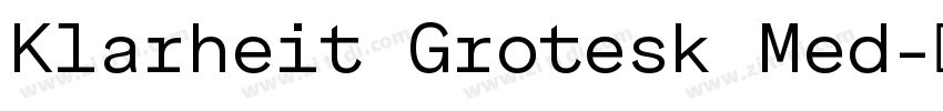 Klarheit Grotesk Med字体转换